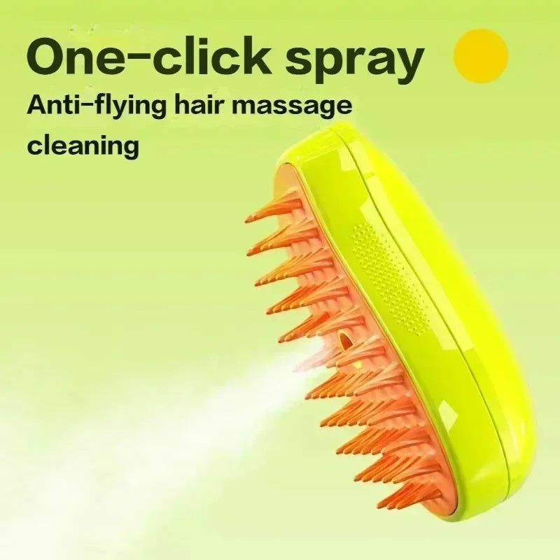 Self-Cleaning Pet Massage Brush