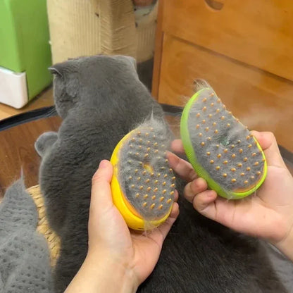 Self-Cleaning Pet Massage Brush