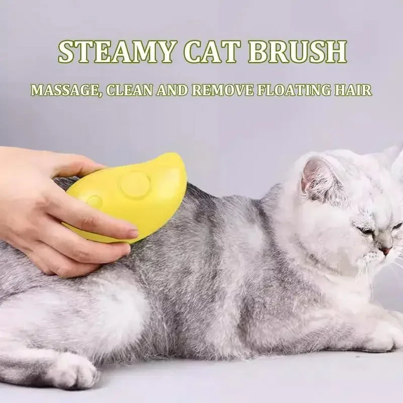 Self-Cleaning Pet Massage Brush