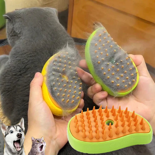 Self-Cleaning Pet Massage Brush